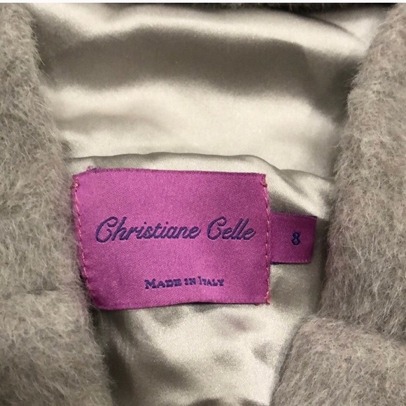 Grey Wool button up coat with silk lining - Picture 3 of 6